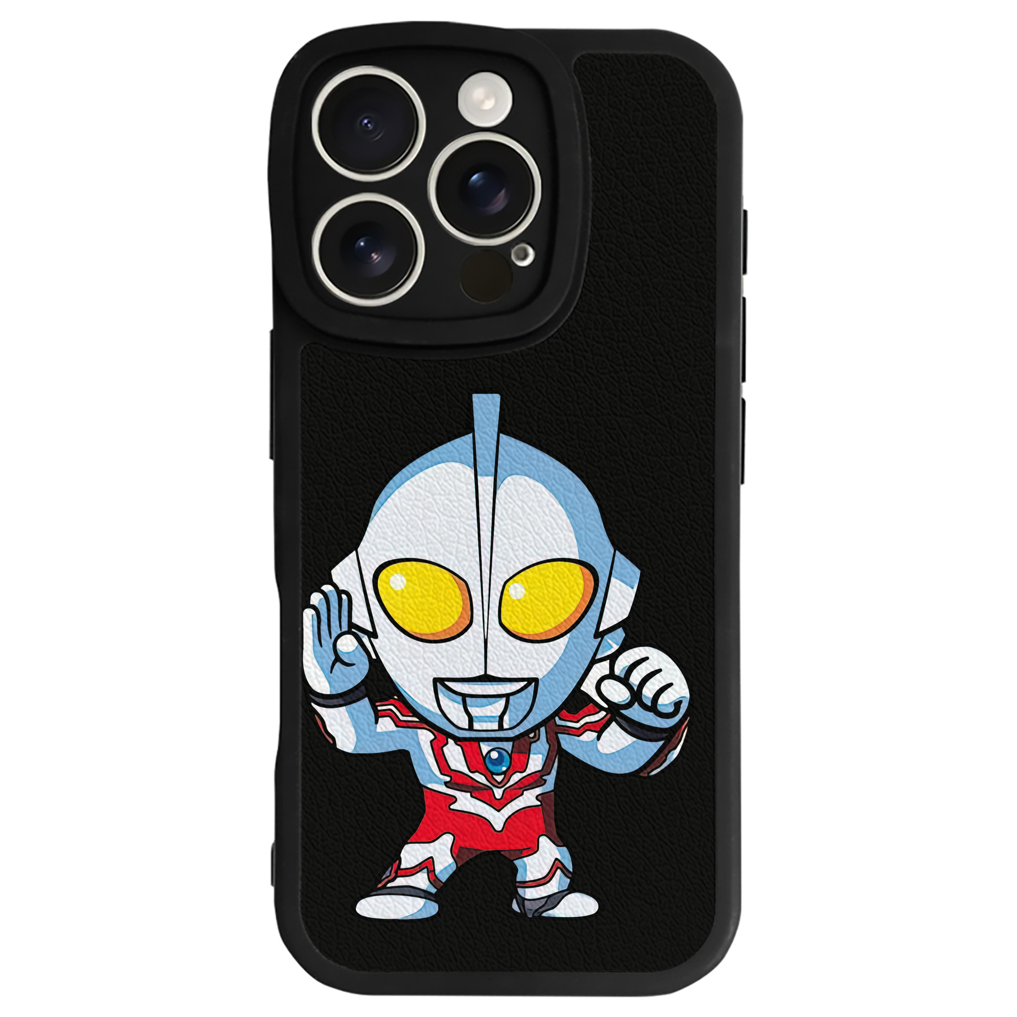 （画像用） ウルトラマン Ultraman 【iPhone 16シリーズ対応】シリコンスマホケース（レザー調） 材質：シリコン